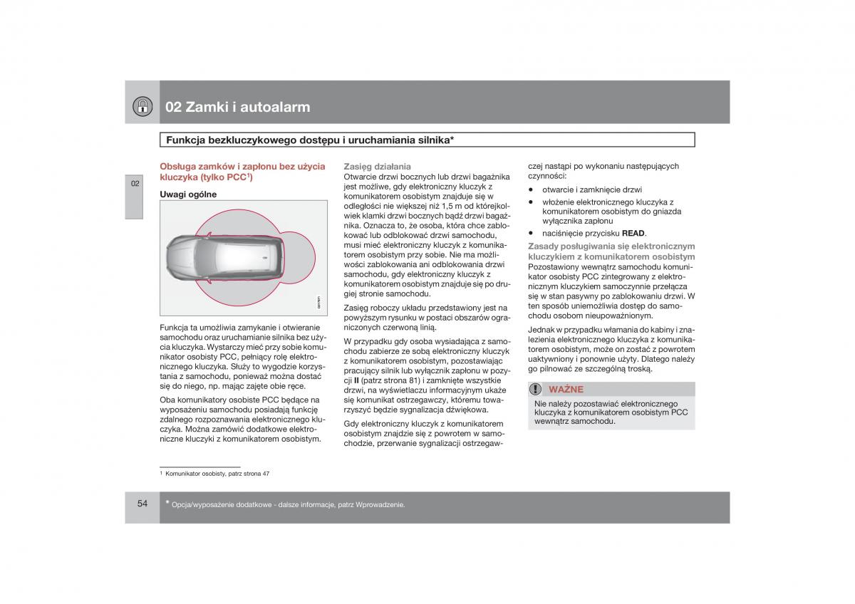 Volvo V70 XC70 III instrukcja obslugi / page 55