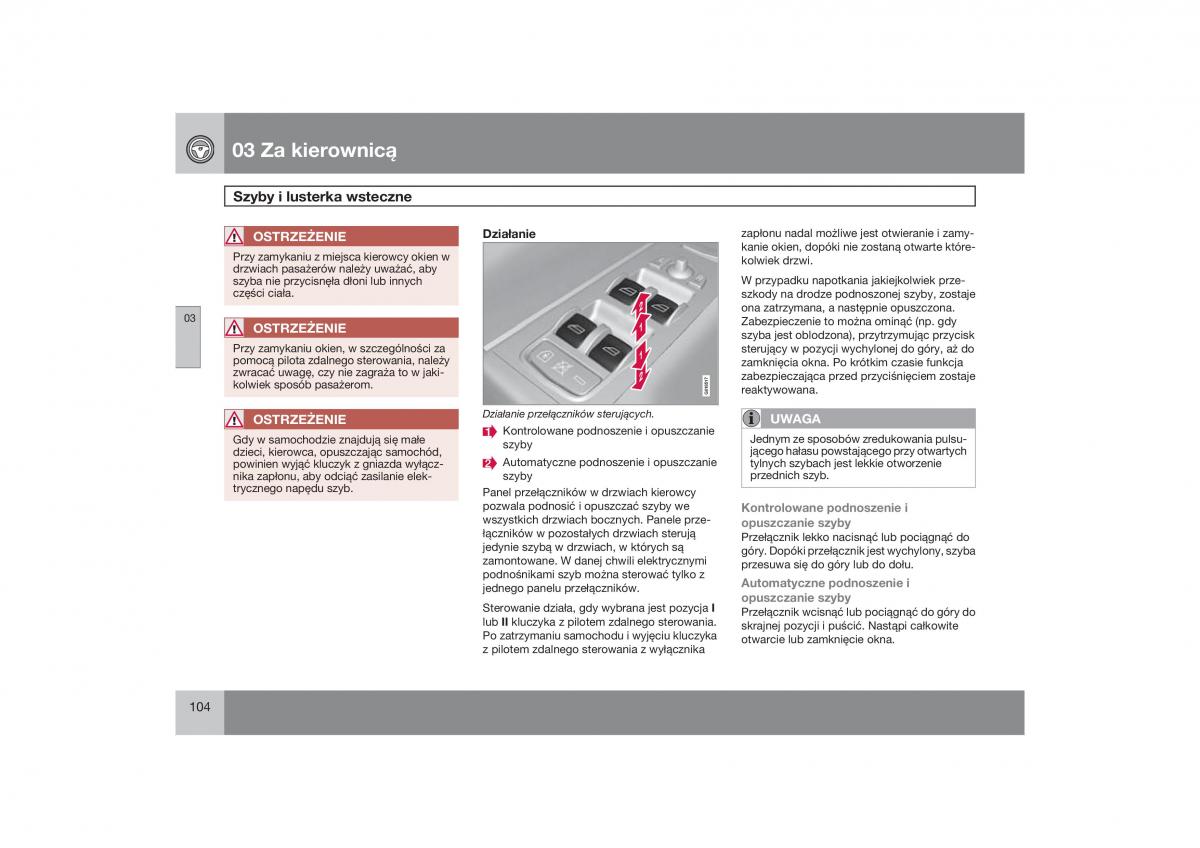 Volvo V70 XC70 III instrukcja obslugi / page 105