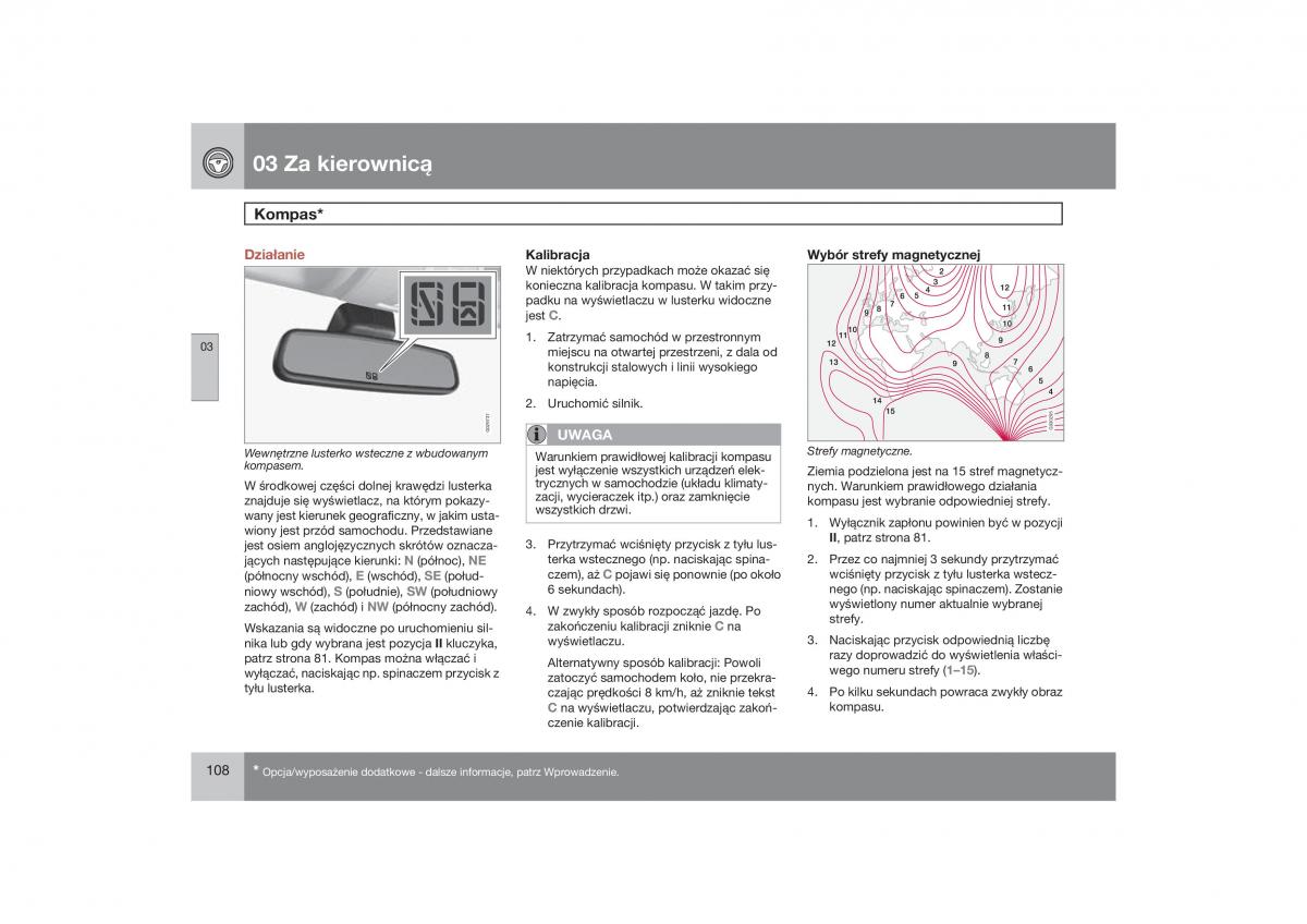 Volvo V70 XC70 III instrukcja obslugi / page 109