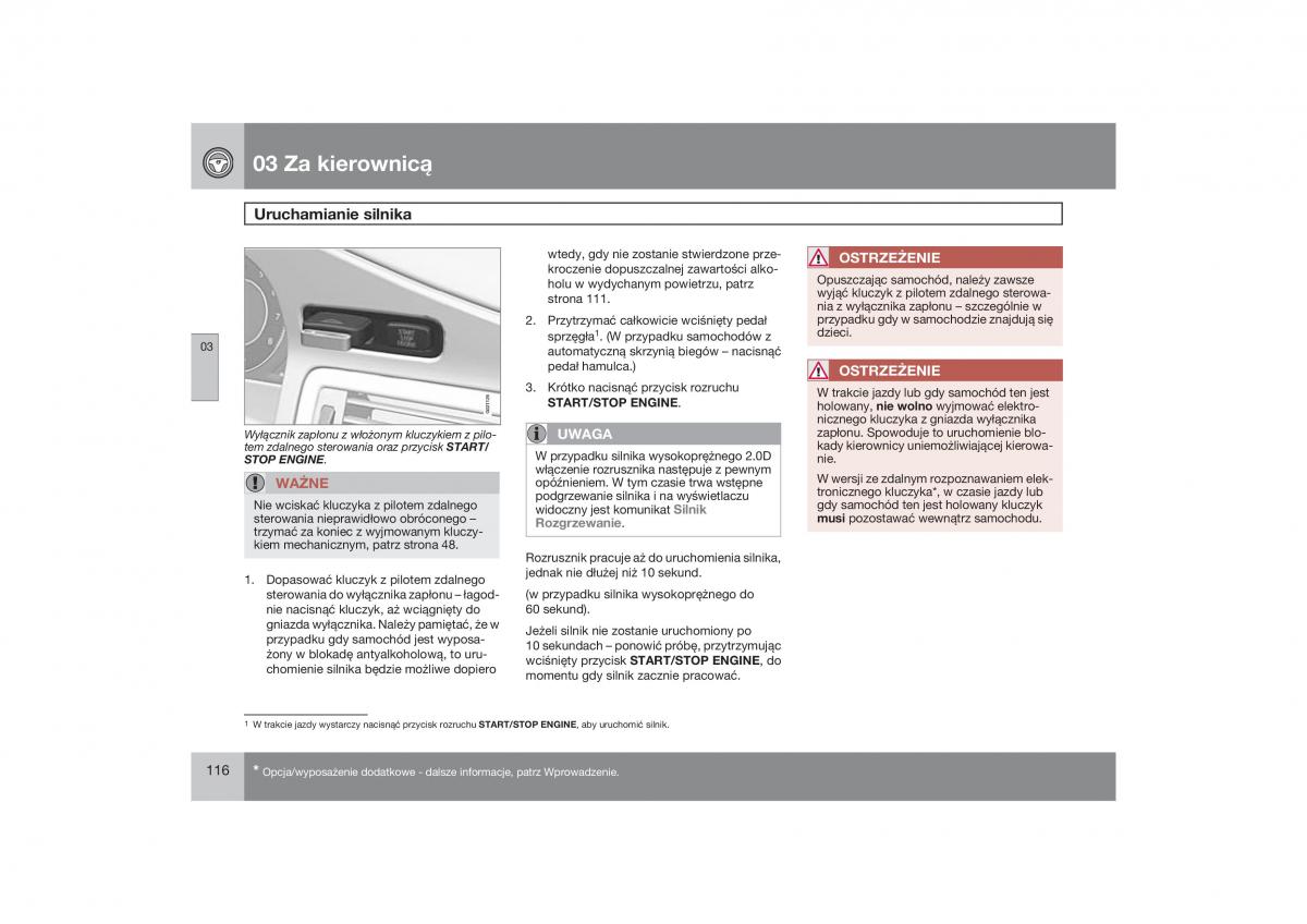 Volvo V70 XC70 III instrukcja obslugi / page 117