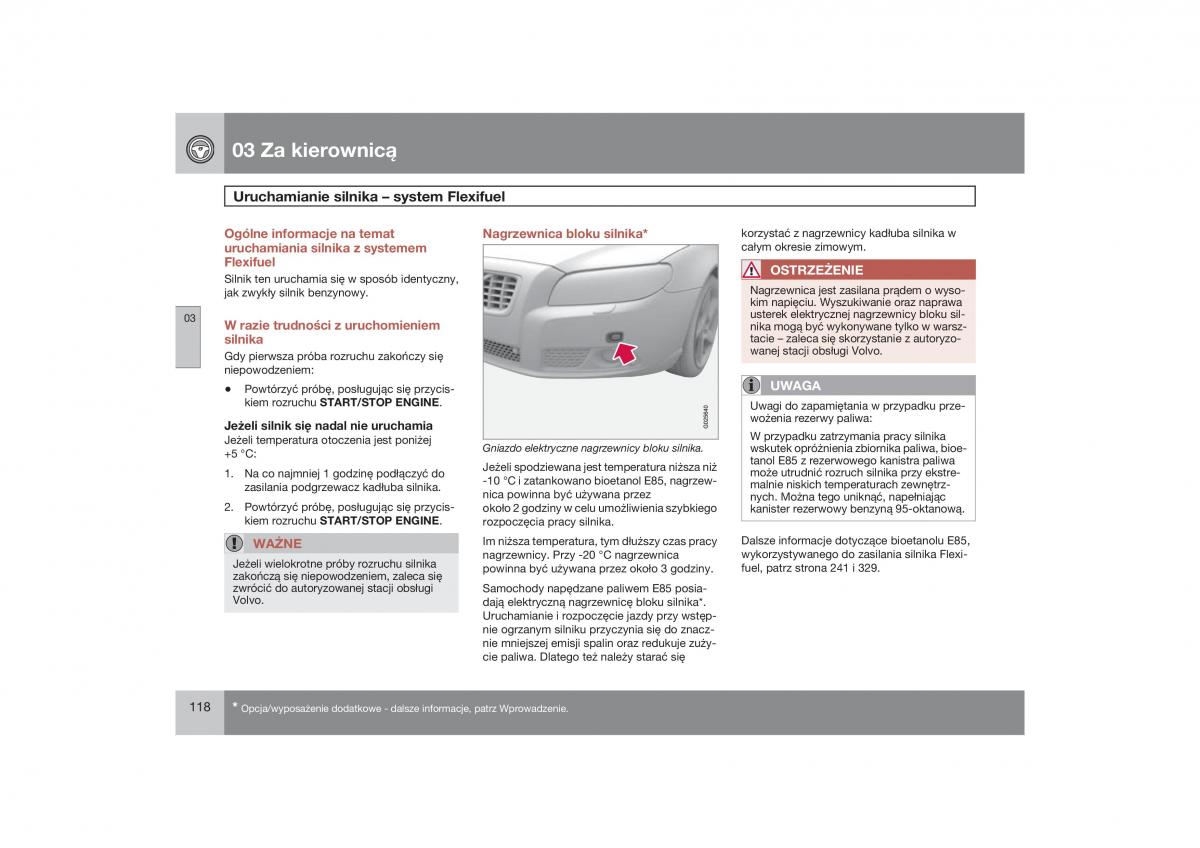 Volvo V70 XC70 III instrukcja obslugi / page 119