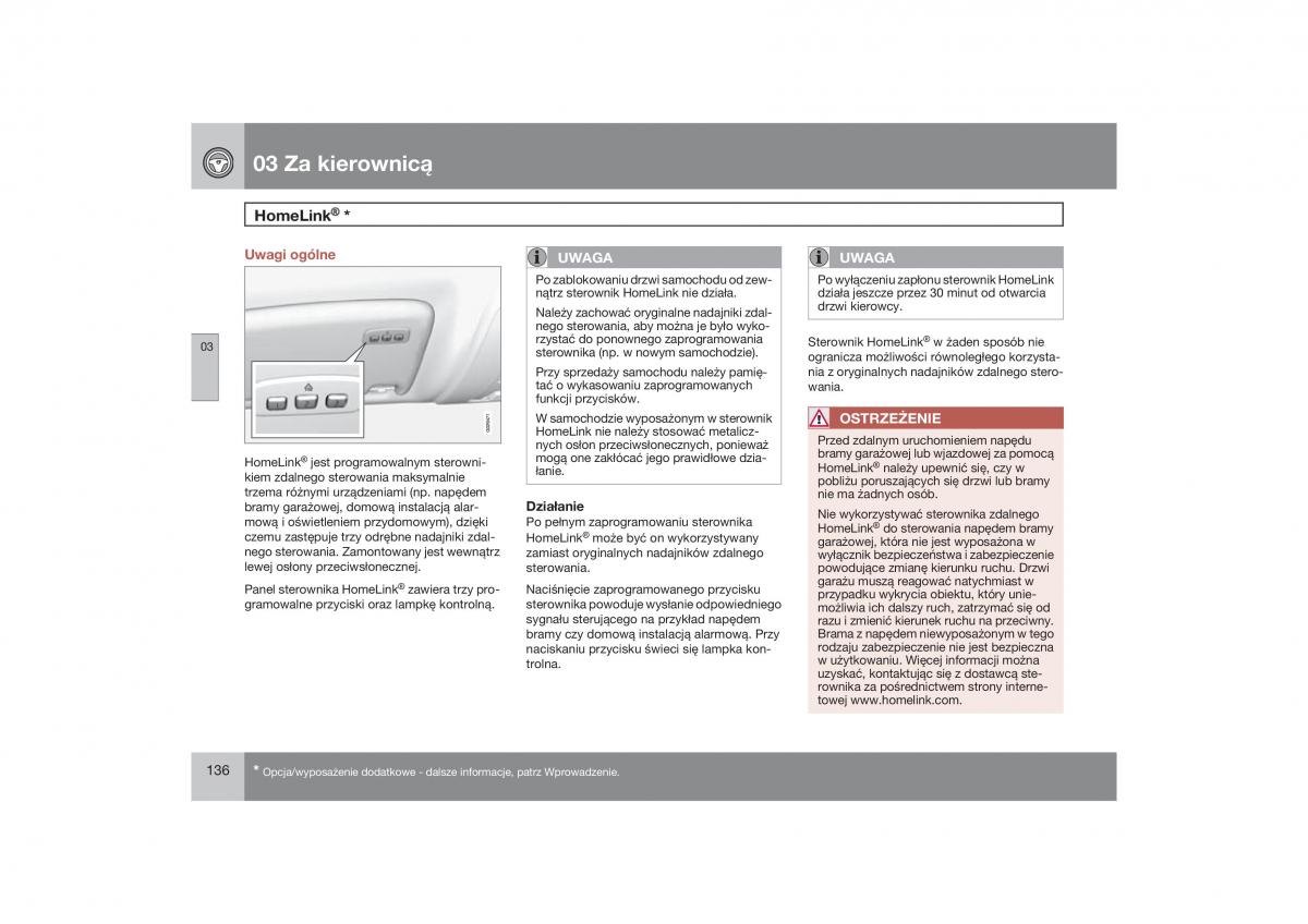 Volvo V70 XC70 III instrukcja obslugi / page 137