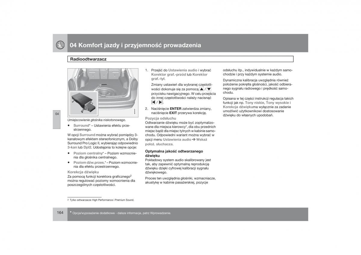 Volvo V70 XC70 III instrukcja obslugi / page 165