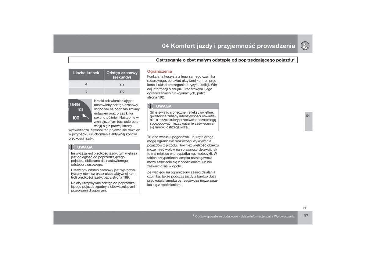 Volvo V70 XC70 III instrukcja obslugi / page 198