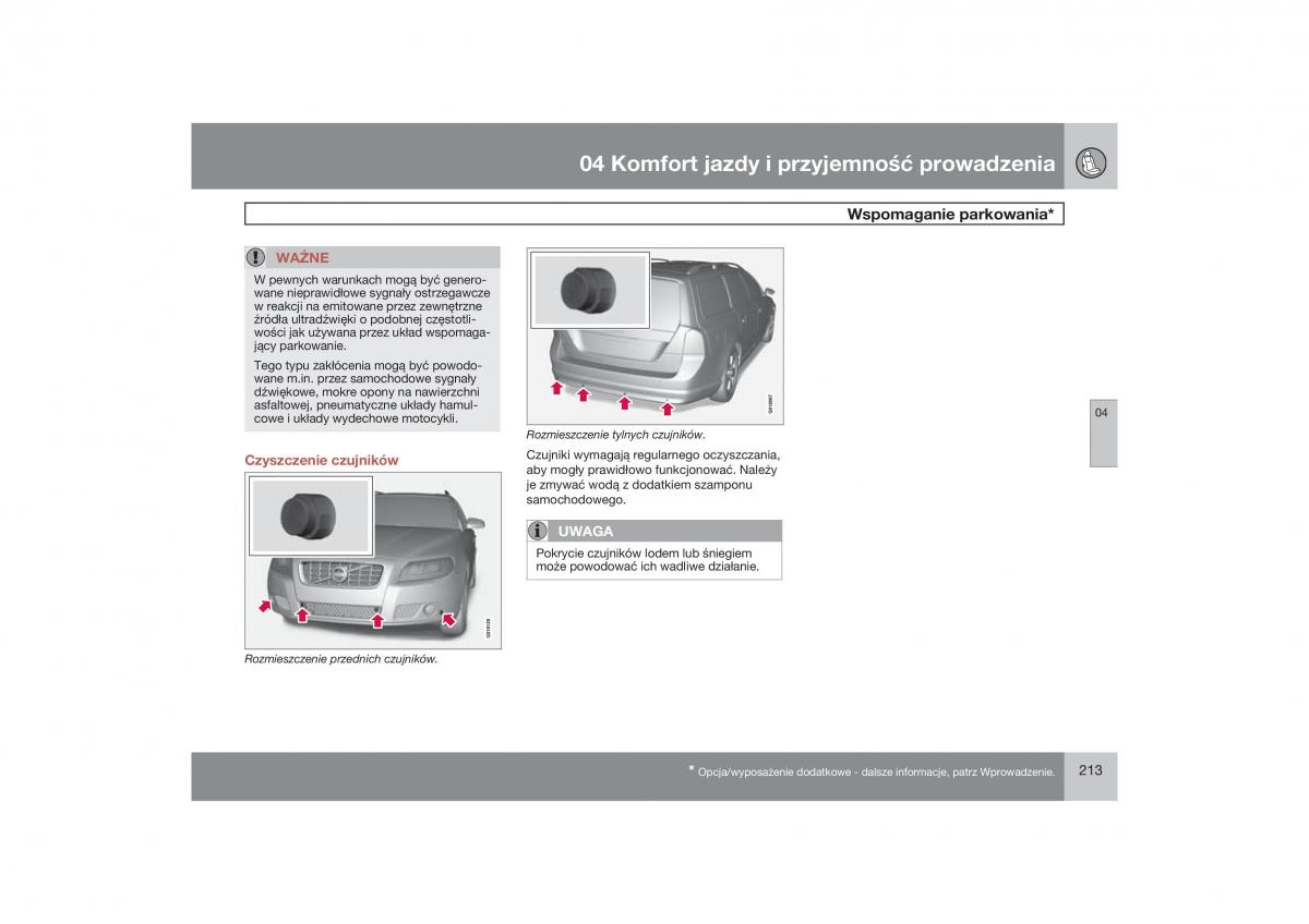 Volvo V70 XC70 III instrukcja obslugi / page 214