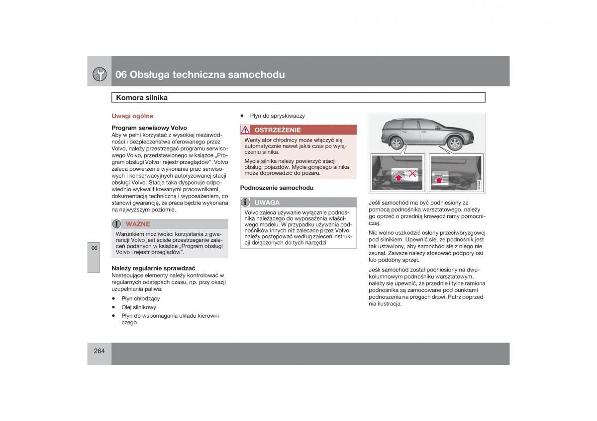 Volvo V70 XC70 III instrukcja obslugi / page 265