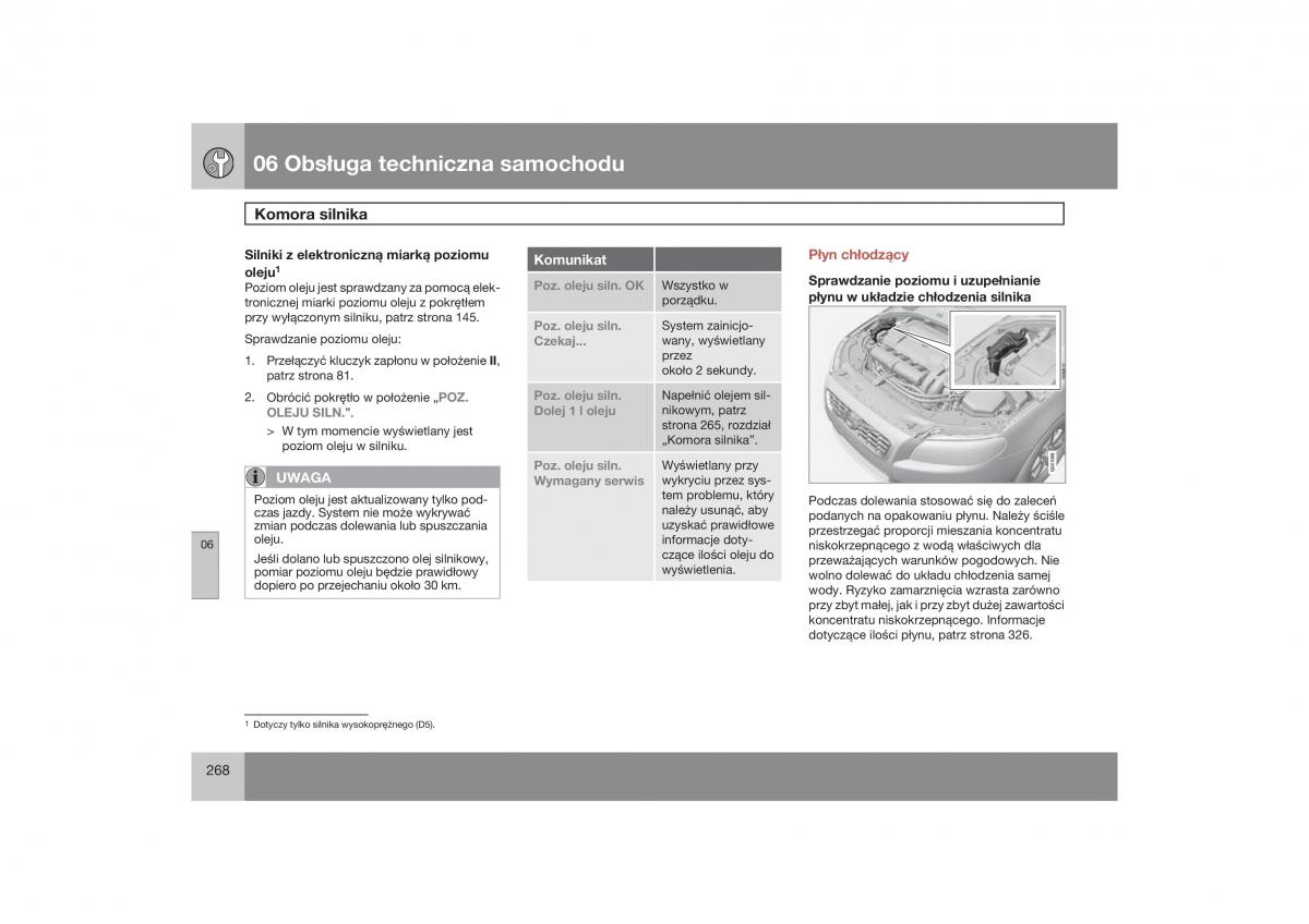 Volvo V70 XC70 III instrukcja obslugi / page 269