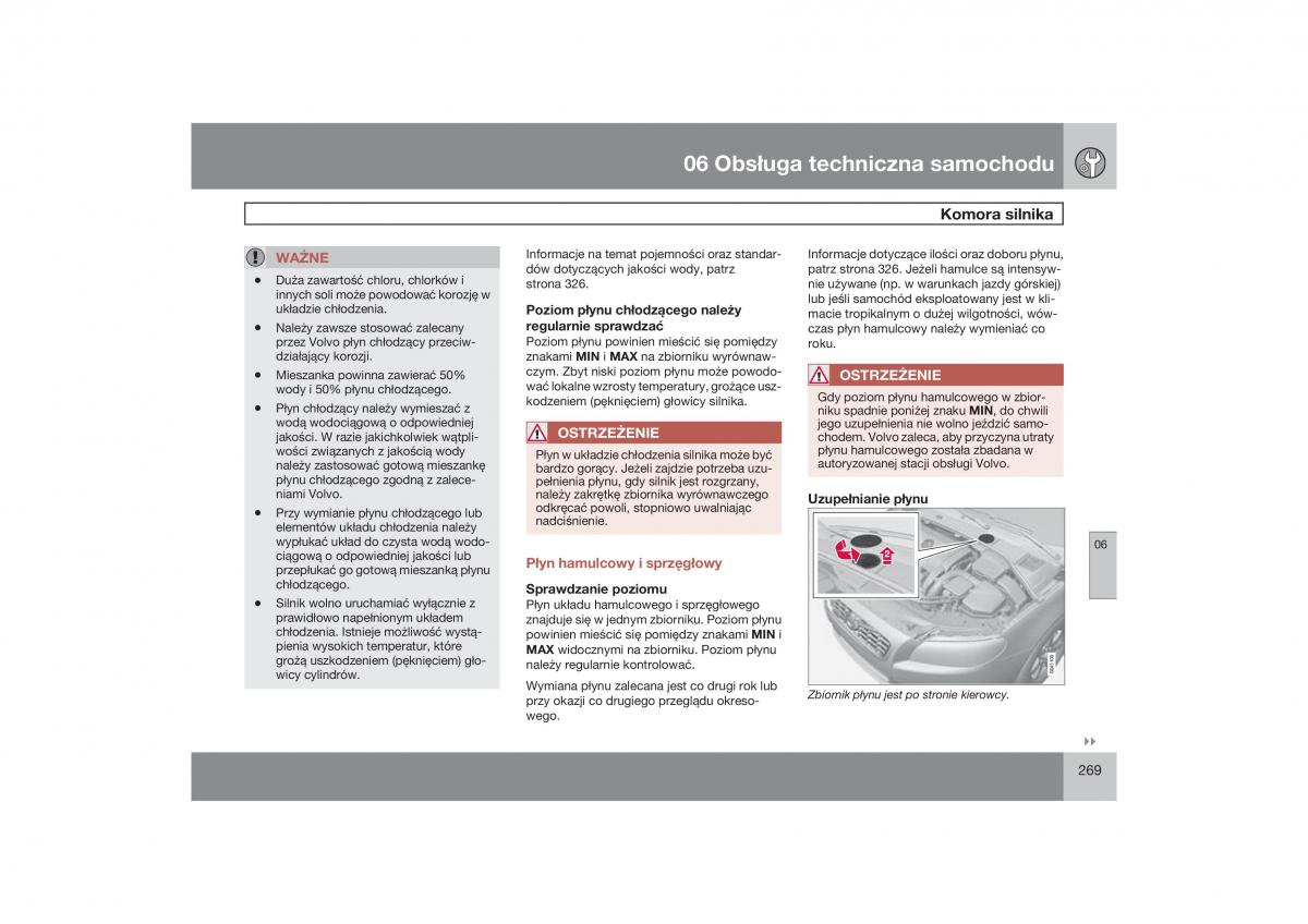 Volvo V70 XC70 III instrukcja obslugi / page 270