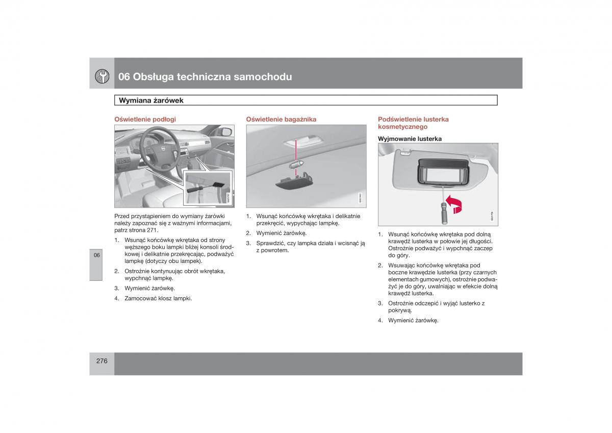 Volvo V70 XC70 III instrukcja obslugi / page 277