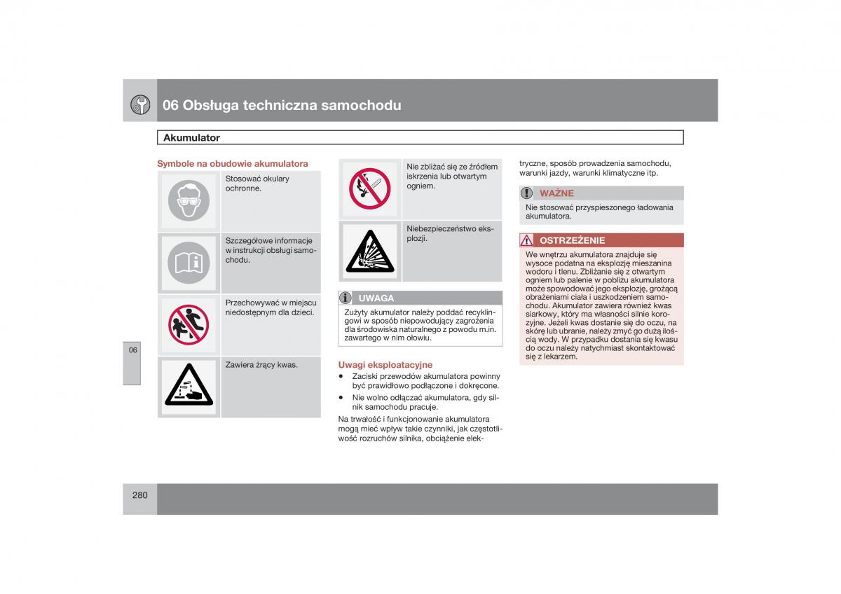 Volvo V70 XC70 III instrukcja obslugi / page 281