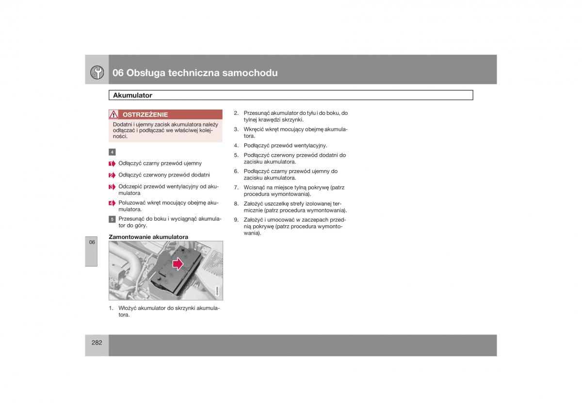 Volvo V70 XC70 III instrukcja obslugi / page 283