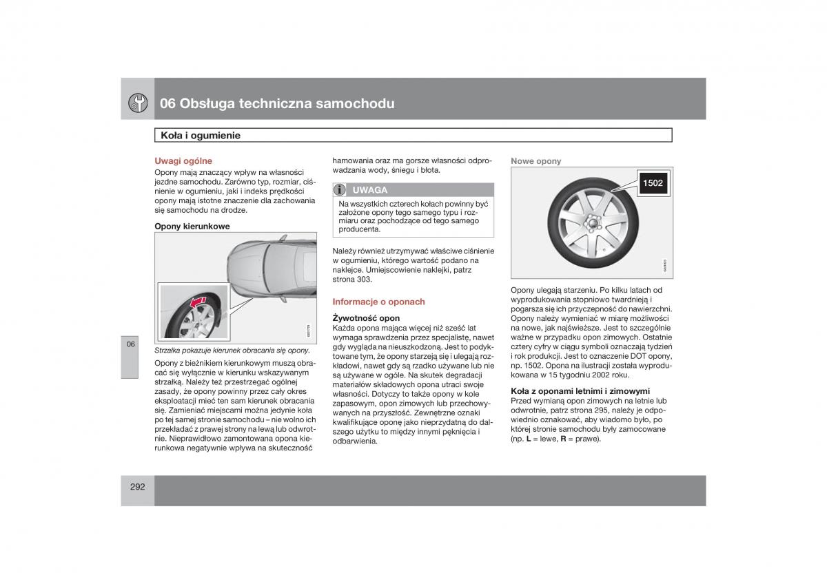 Volvo V70 XC70 III instrukcja obslugi / page 293