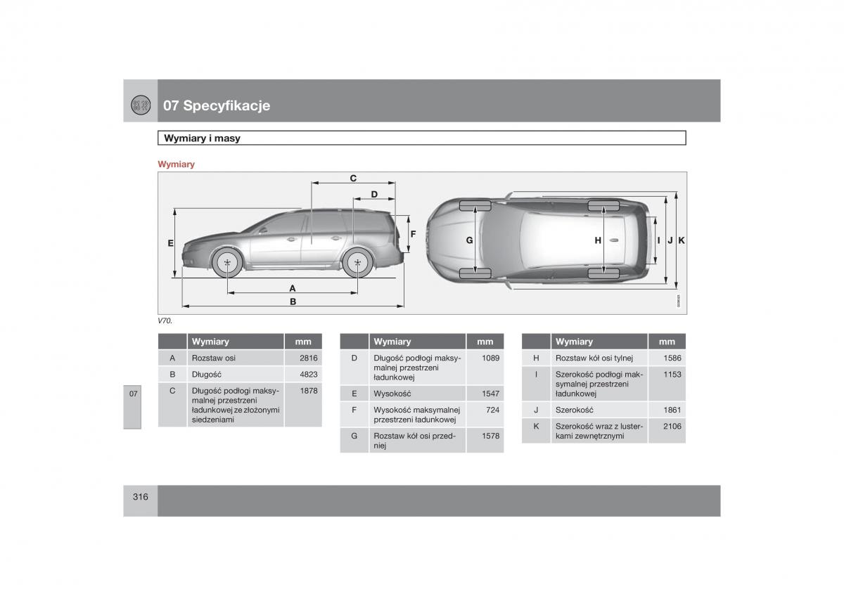 Volvo V70 XC70 III instrukcja obslugi / page 317