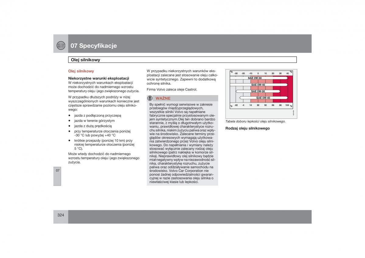 Volvo V70 XC70 III instrukcja obslugi / page 325