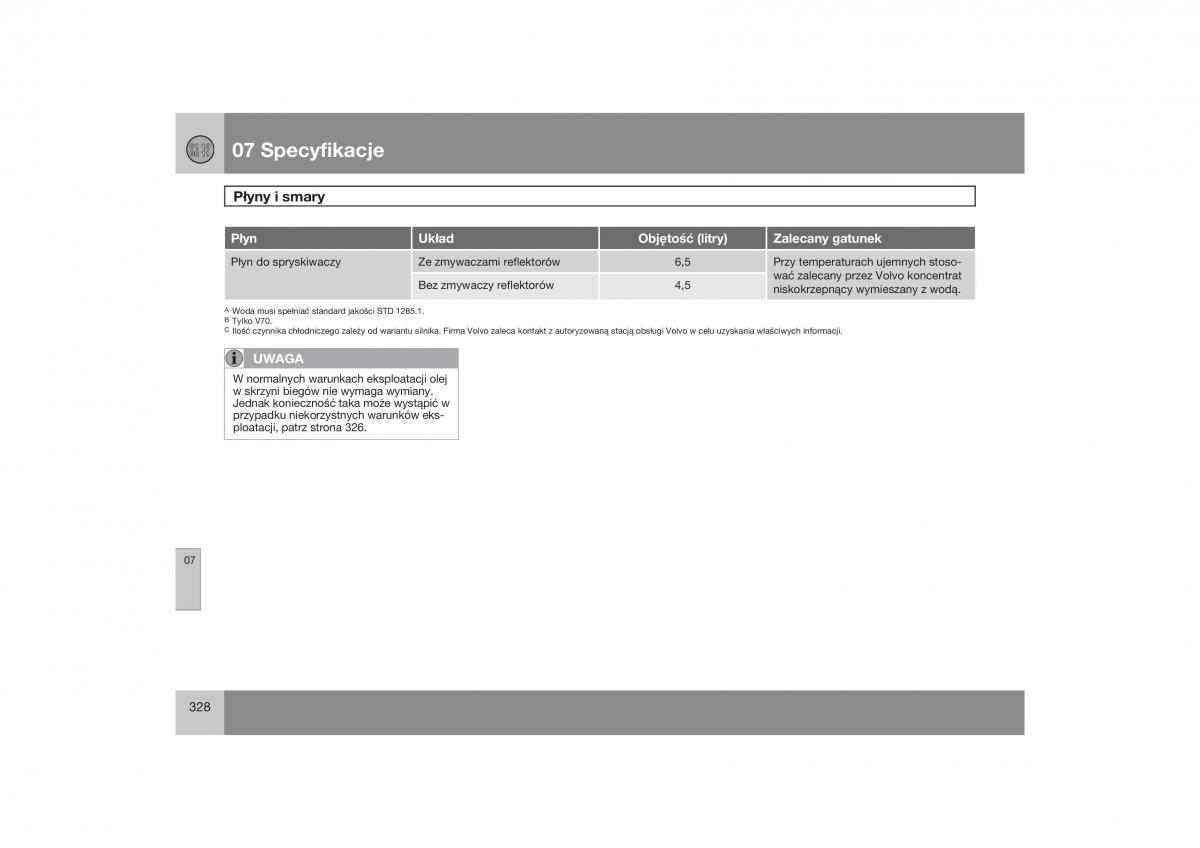 Volvo V70 XC70 III instrukcja obslugi / page 329