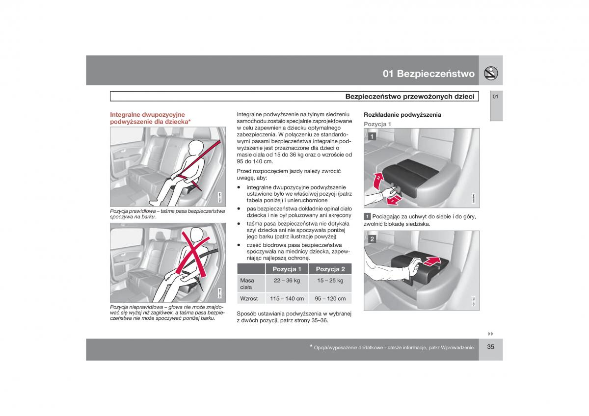 Volvo V70 XC70 III instrukcja obslugi / page 36