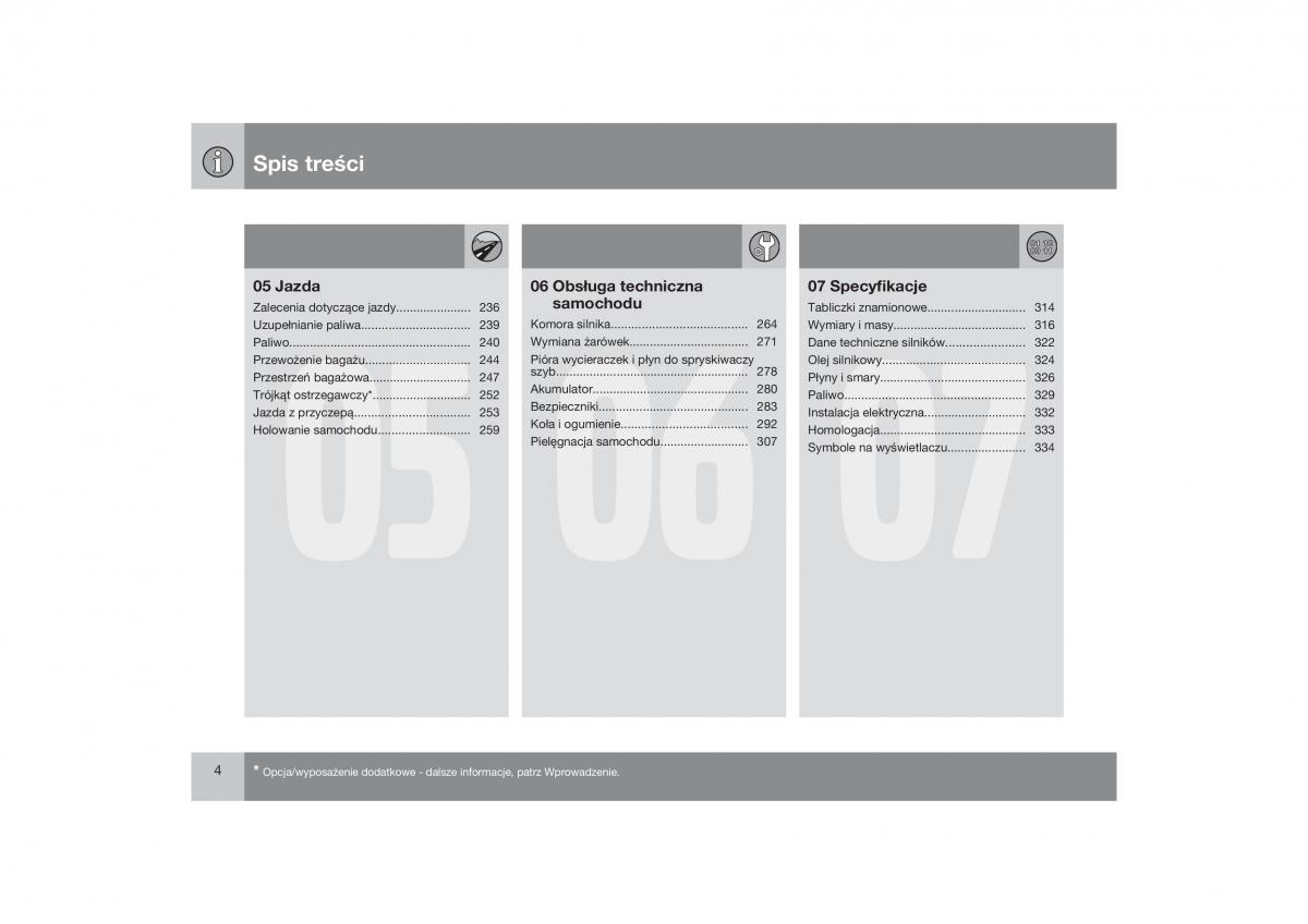 Volvo V70 XC70 III instrukcja obslugi / page 5