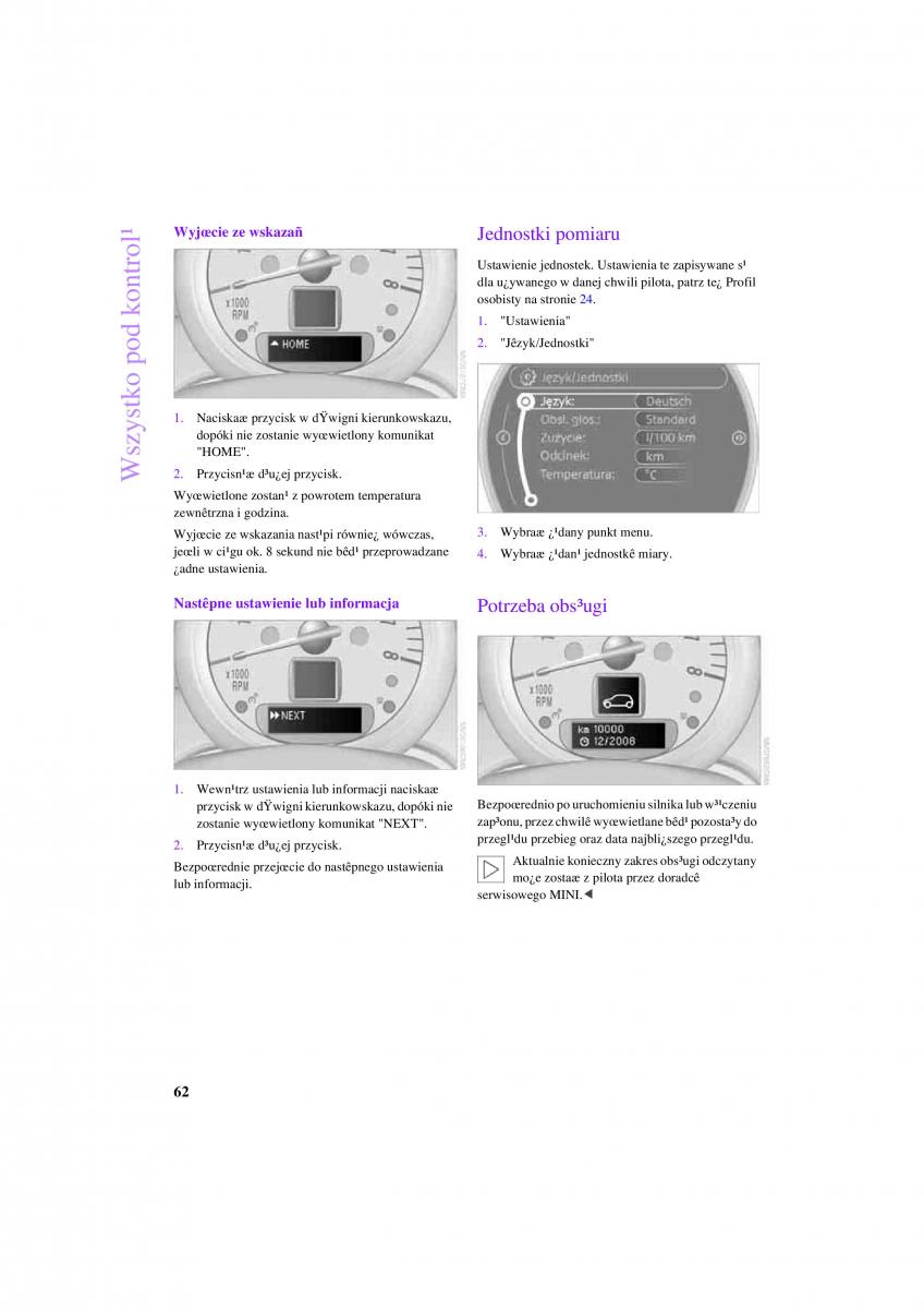 Mini Countryman instrukcja obslugi / page 64