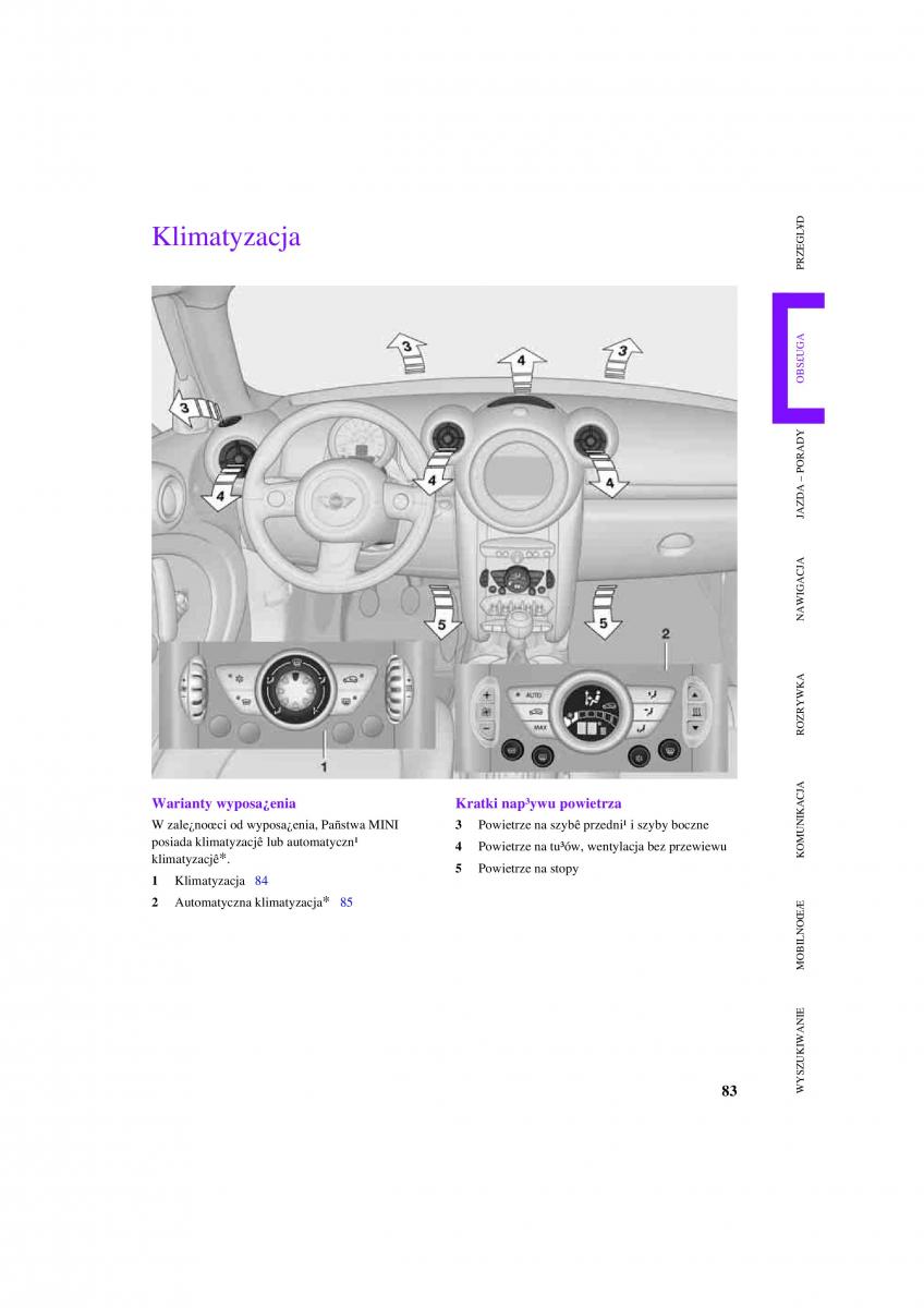 Mini Countryman instrukcja obslugi / page 85