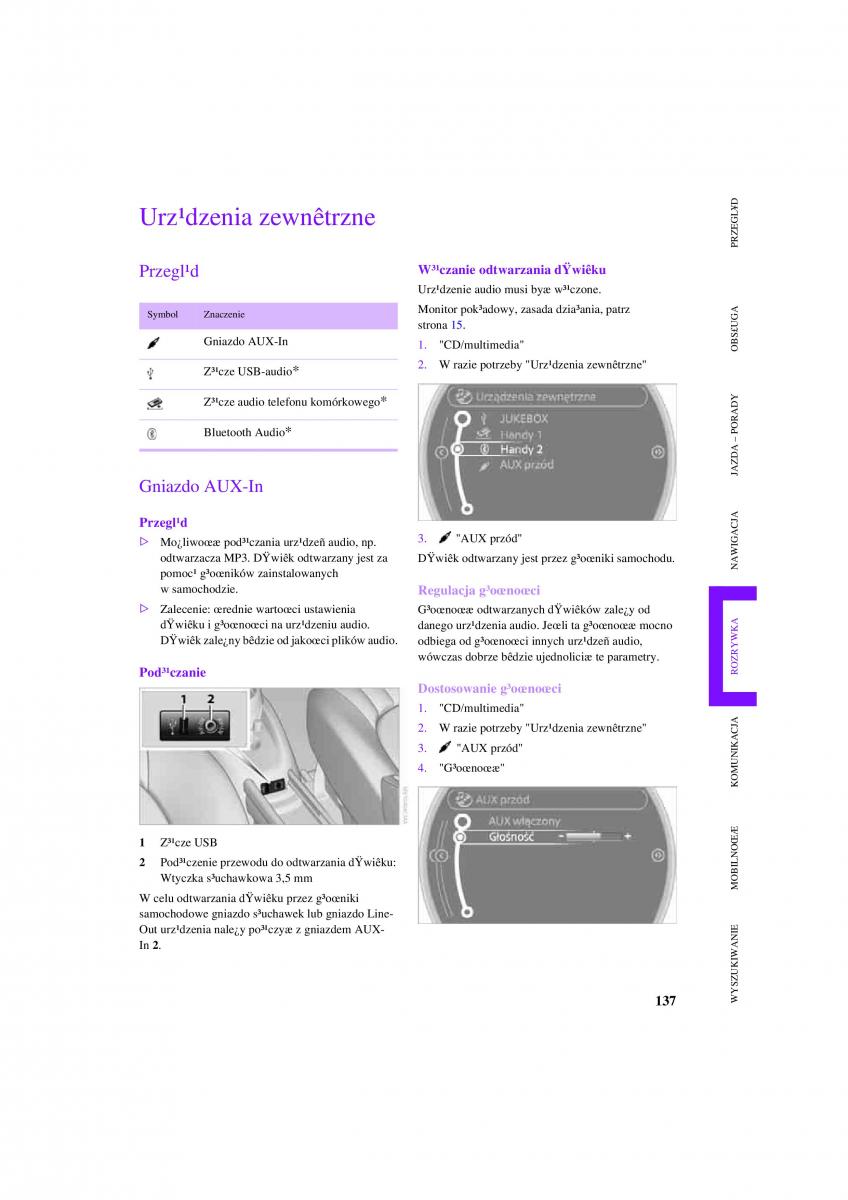 Mini Countryman instrukcja obslugi / page 139