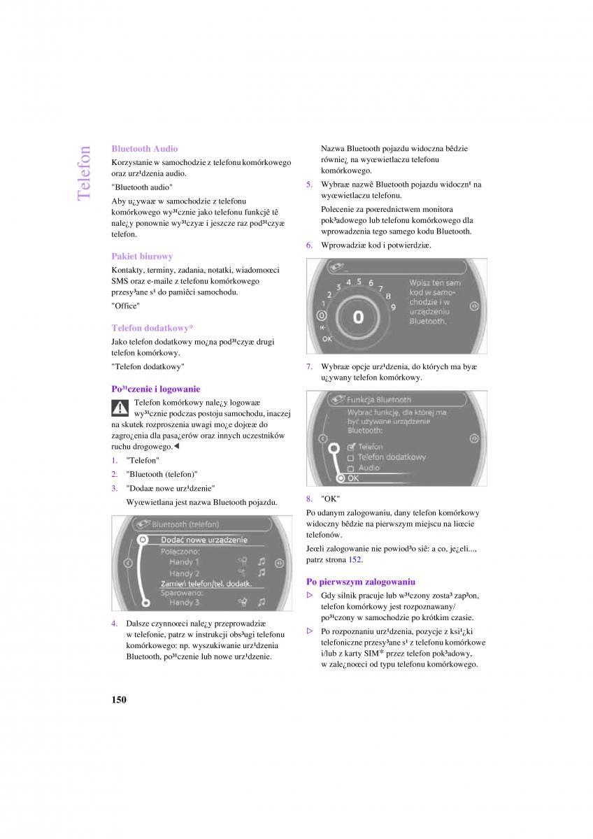 Mini Countryman instrukcja obslugi / page 152