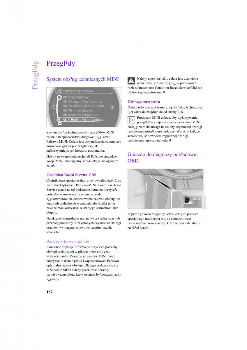 Mini Countryman instrukcja obslugi / page 184