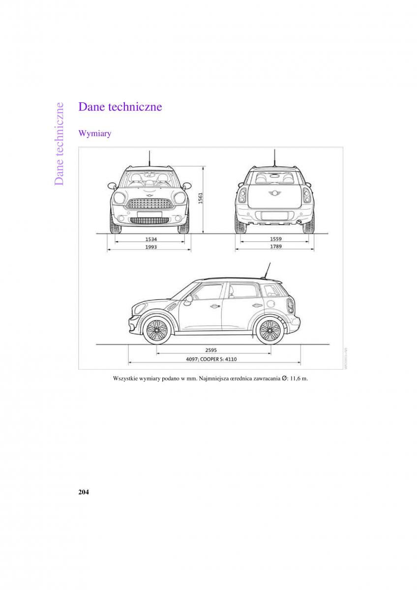 Mini Countryman instrukcja obslugi / page 206