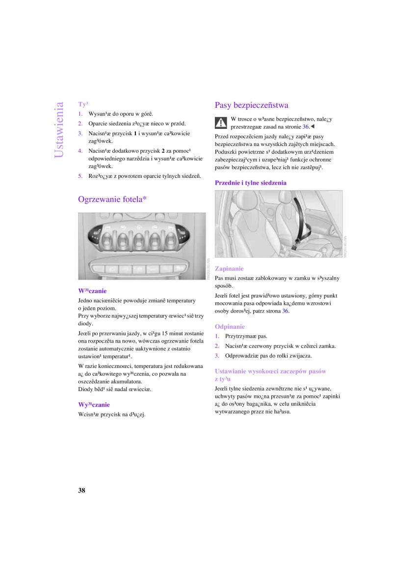 Mini Countryman instrukcja obslugi / page 40