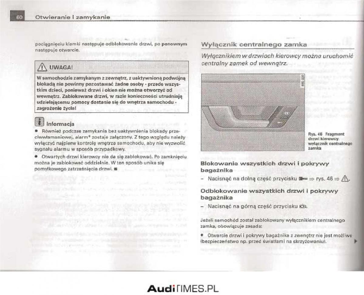 manual  Audi A4 B6 instrukcja / page 55