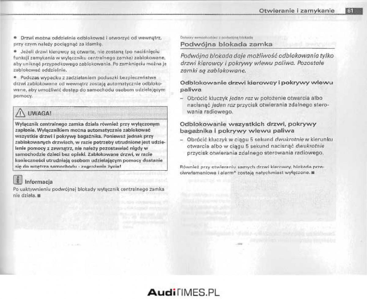 manual  Audi A4 B6 instrukcja / page 56