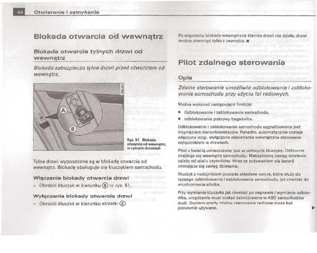 Audi A4 B6 instrukcja obslugi / page 59