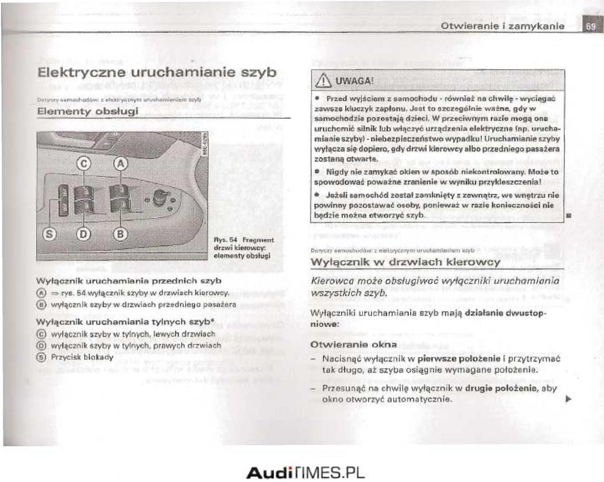 Audi A4 B6 instrukcja obslugi / page 64