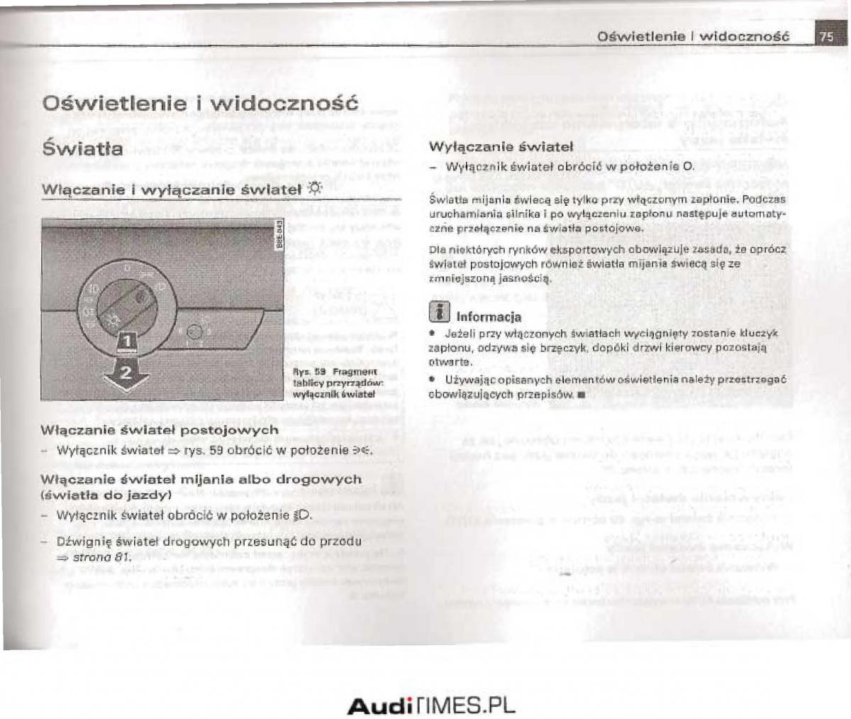 manual  Audi A4 B6 instrukcja / page 70