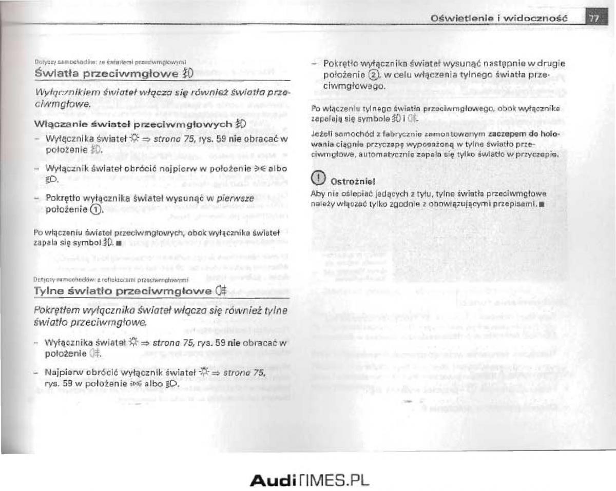 manual  Audi A4 B6 instrukcja / page 72