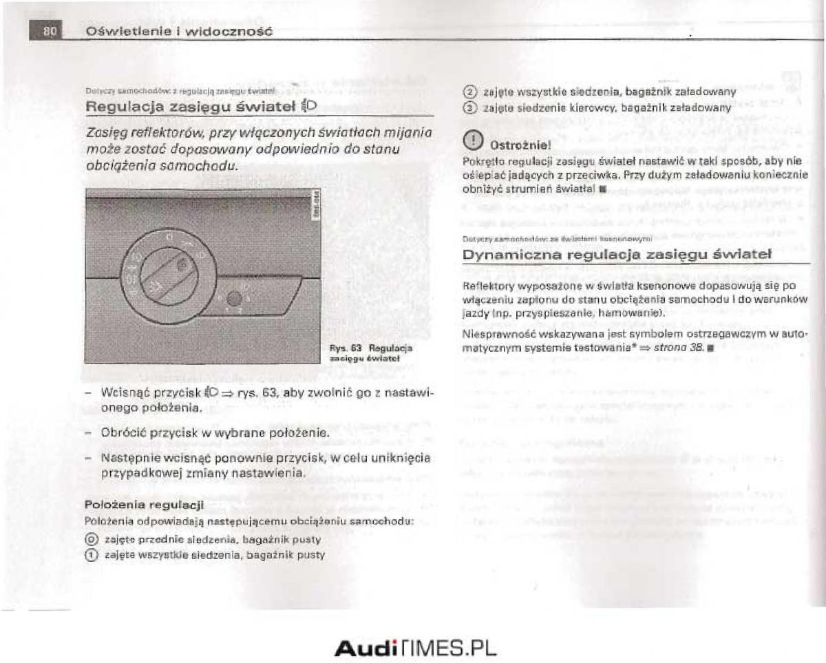 manual  Audi A4 B6 instrukcja / page 75