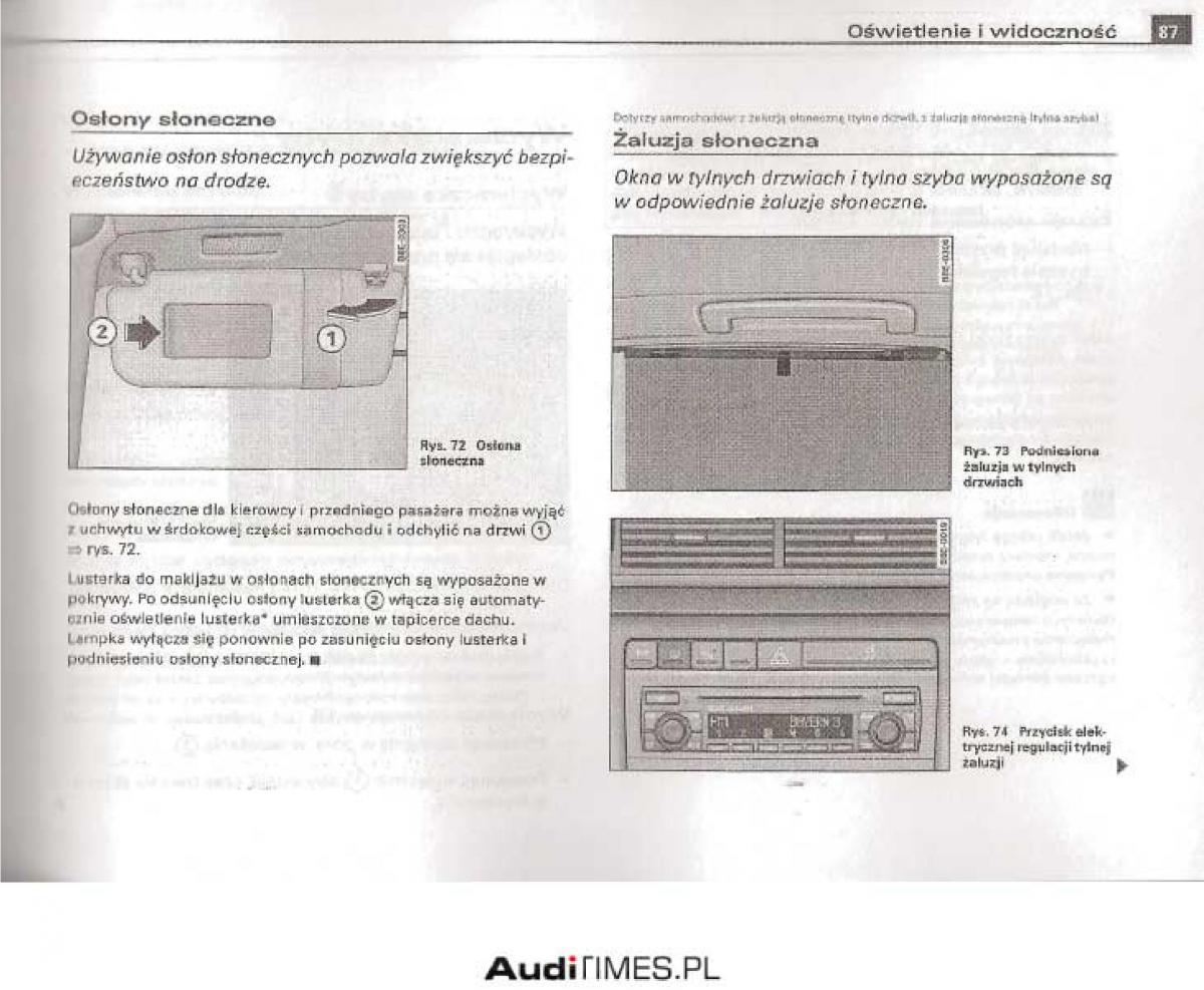 manual  Audi A4 B6 instrukcja / page 82