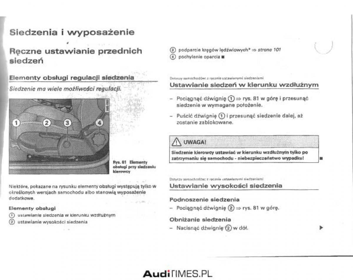 manual  Audi A4 B6 instrukcja / page 90