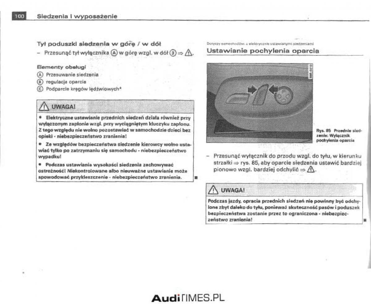 manual  Audi A4 B6 instrukcja / page 94