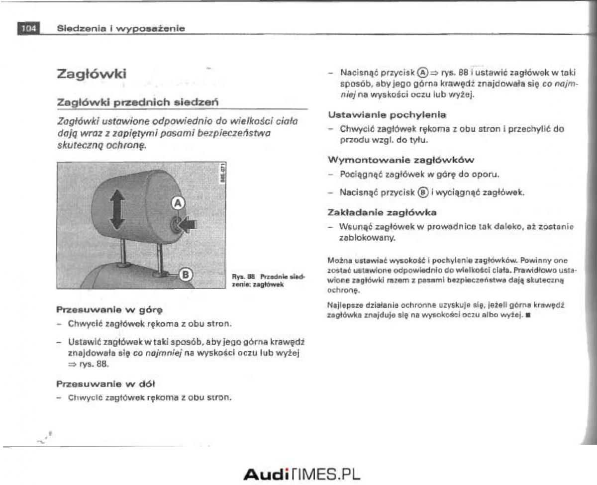 manual  Audi A4 B6 instrukcja / page 98