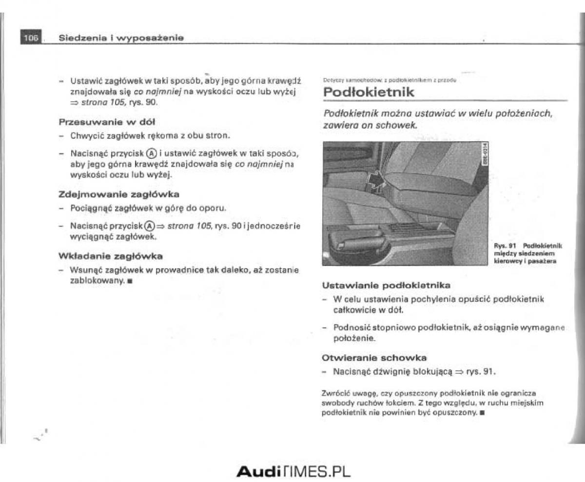 manual  Audi A4 B6 instrukcja / page 100