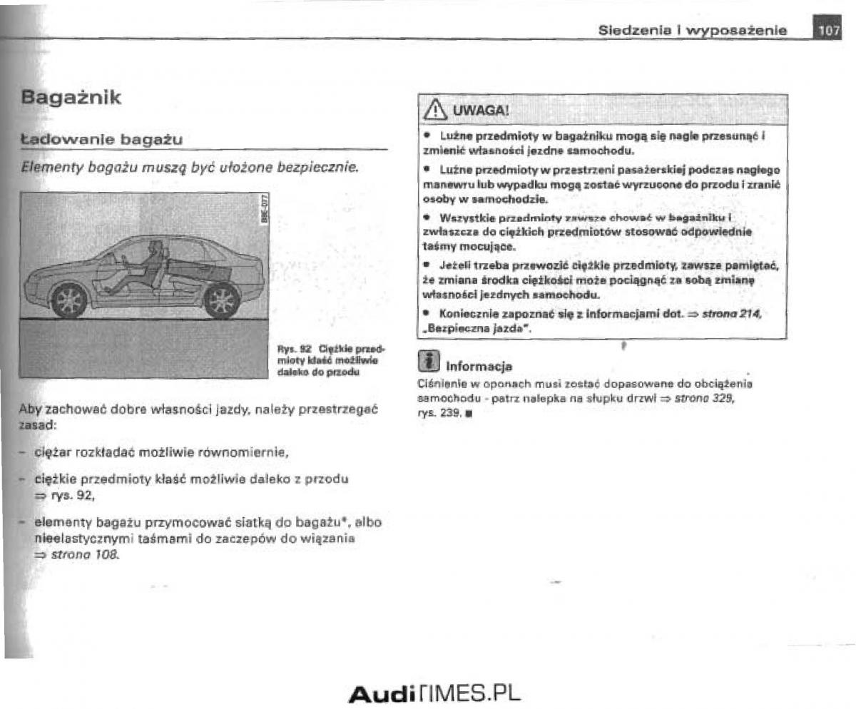 manual  Audi A4 B6 instrukcja / page 101