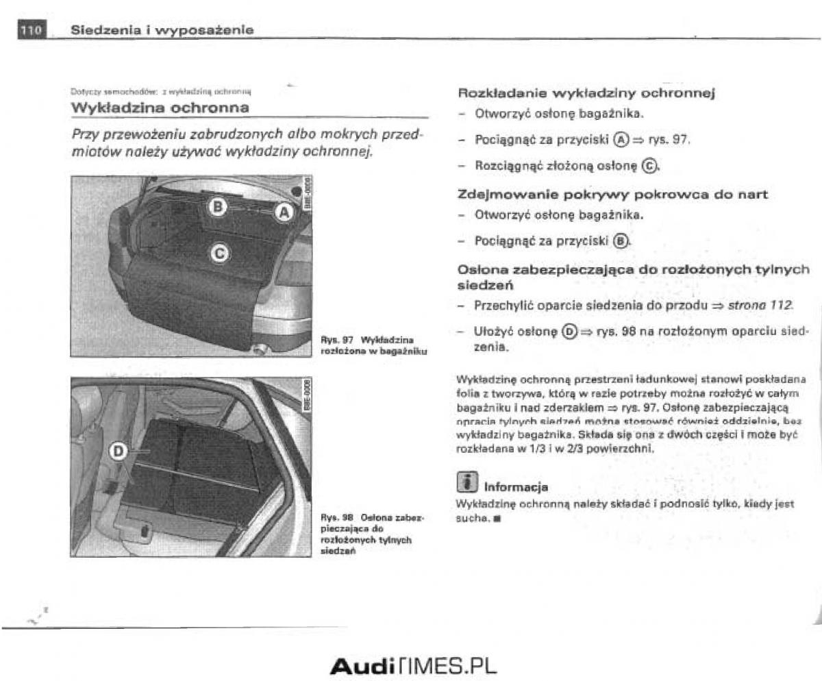 manual  Audi A4 B6 instrukcja / page 104