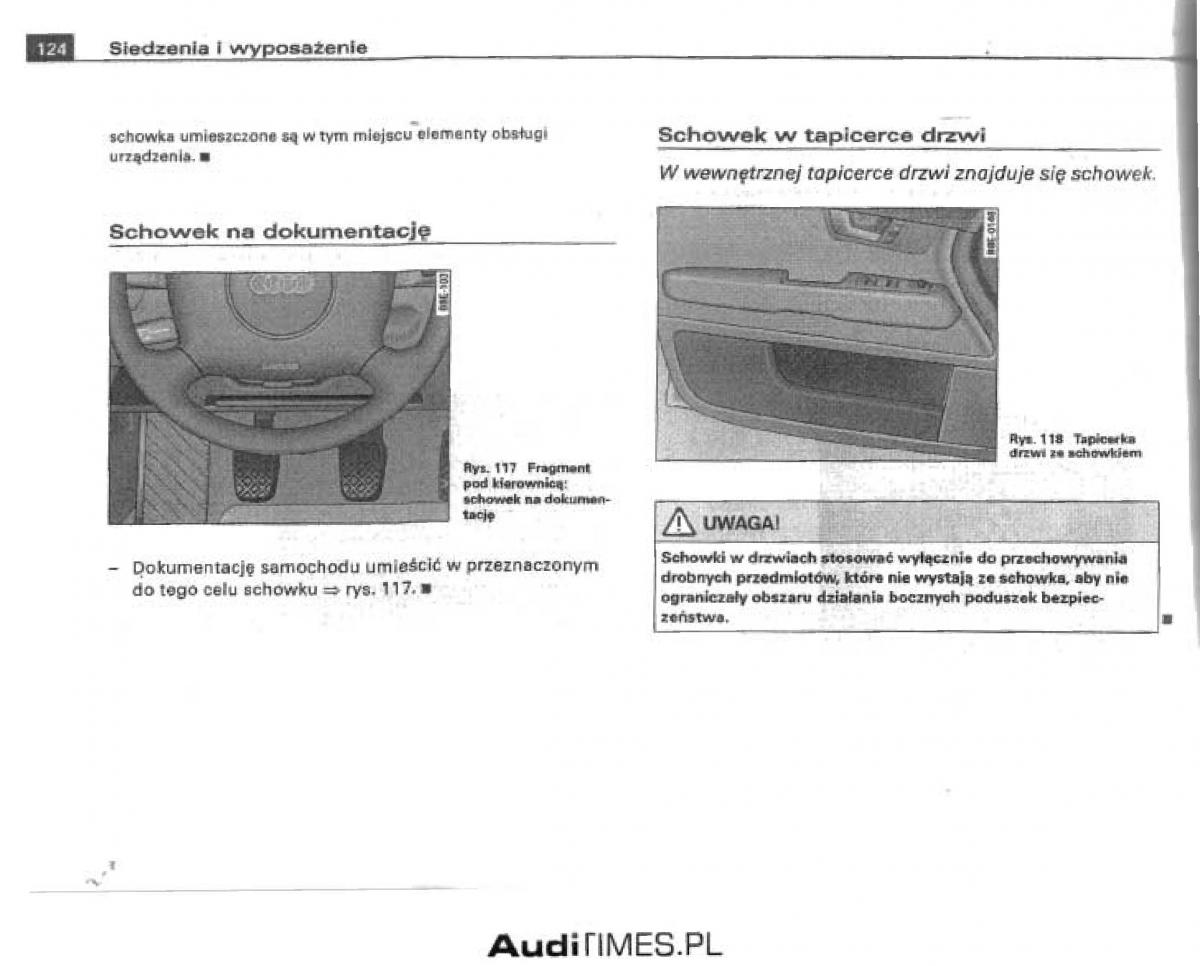 manual  Audi A4 B6 instrukcja / page 118