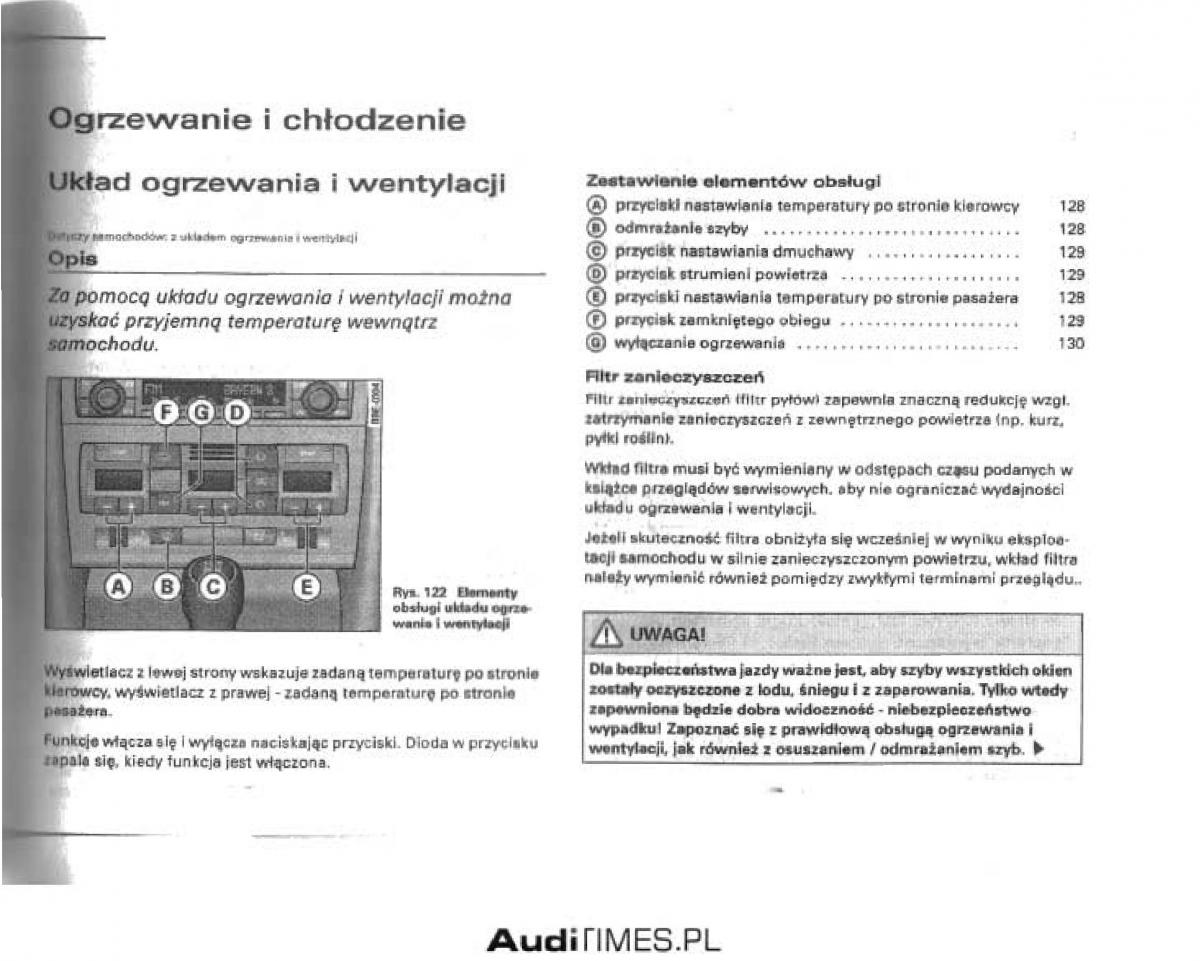 manual  Audi A4 B6 instrukcja / page 121