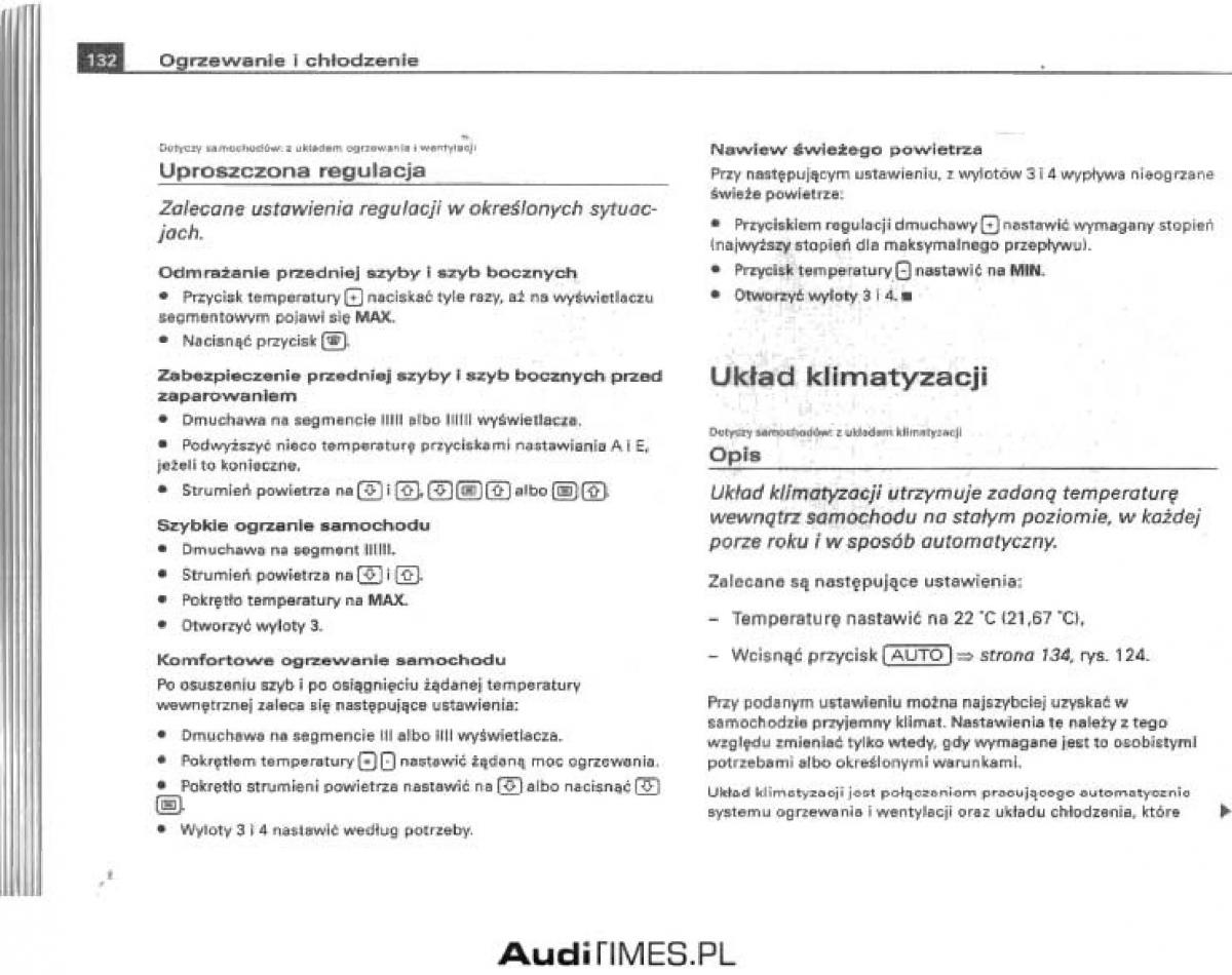 manual  Audi A4 B6 instrukcja / page 126