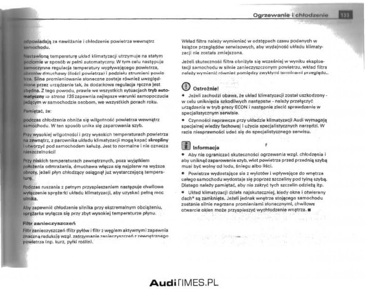 manual  Audi A4 B6 instrukcja / page 127