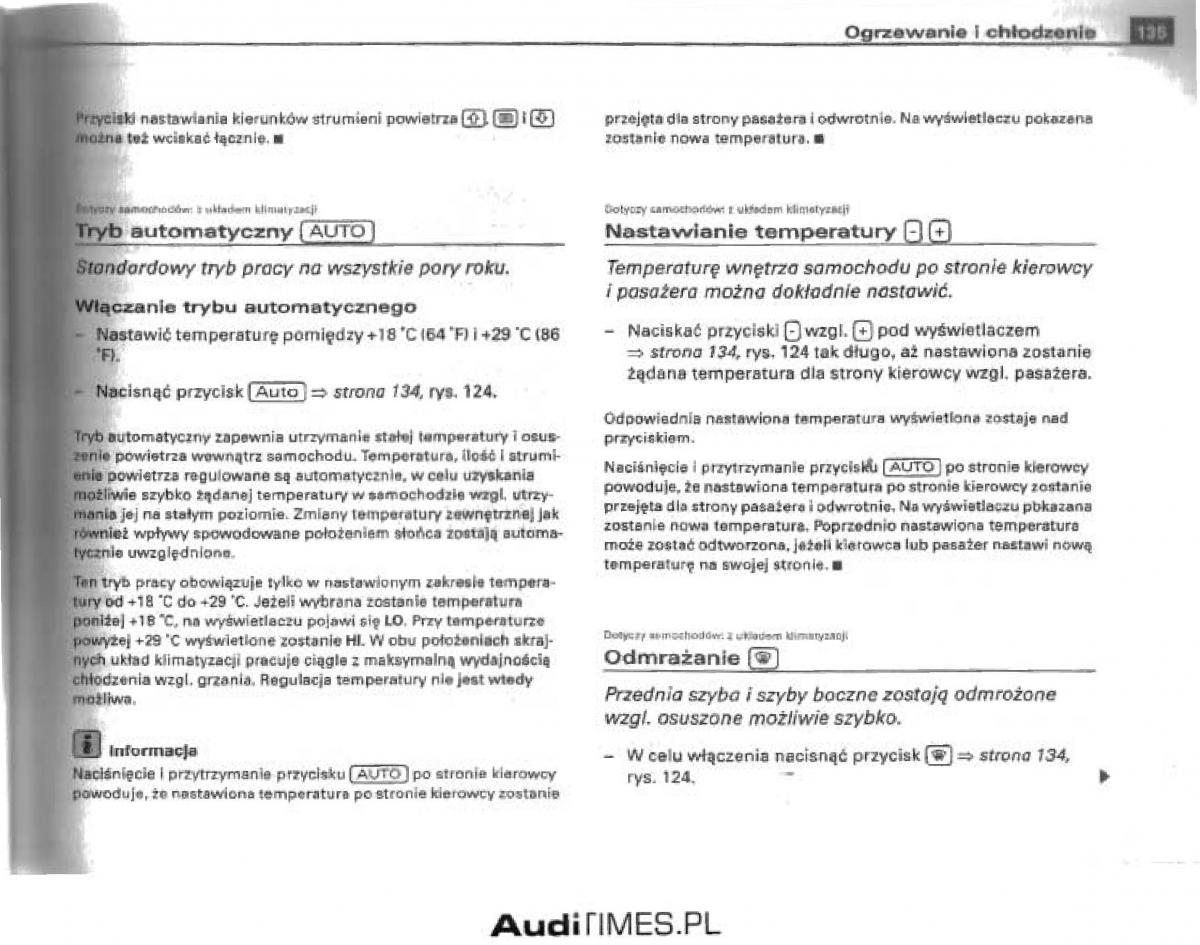 manual  Audi A4 B6 instrukcja / page 129