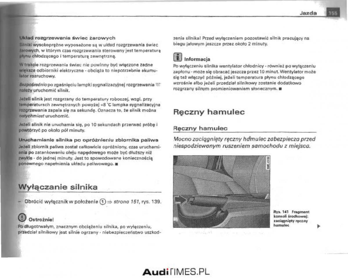 manual  Audi A4 B6 instrukcja / page 149