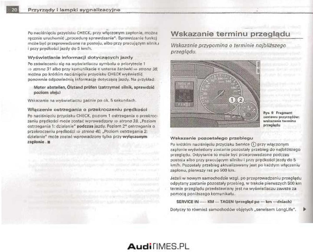 manual  Audi A4 B6 instrukcja / page 15