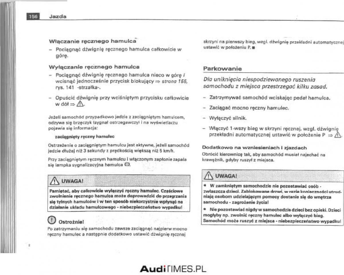 manual  Audi A4 B6 instrukcja / page 150